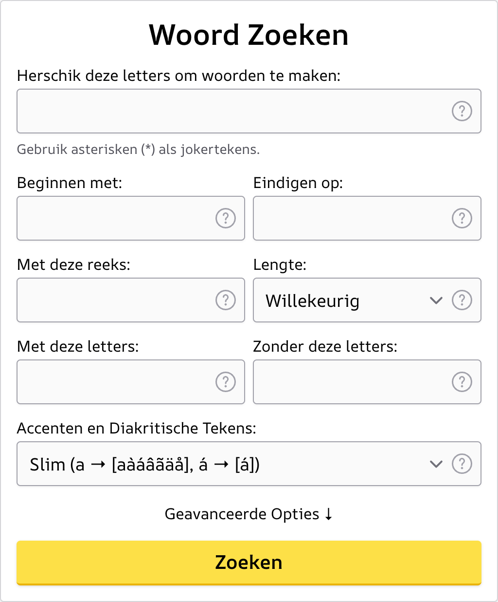 Woord Zoeken Screenshot